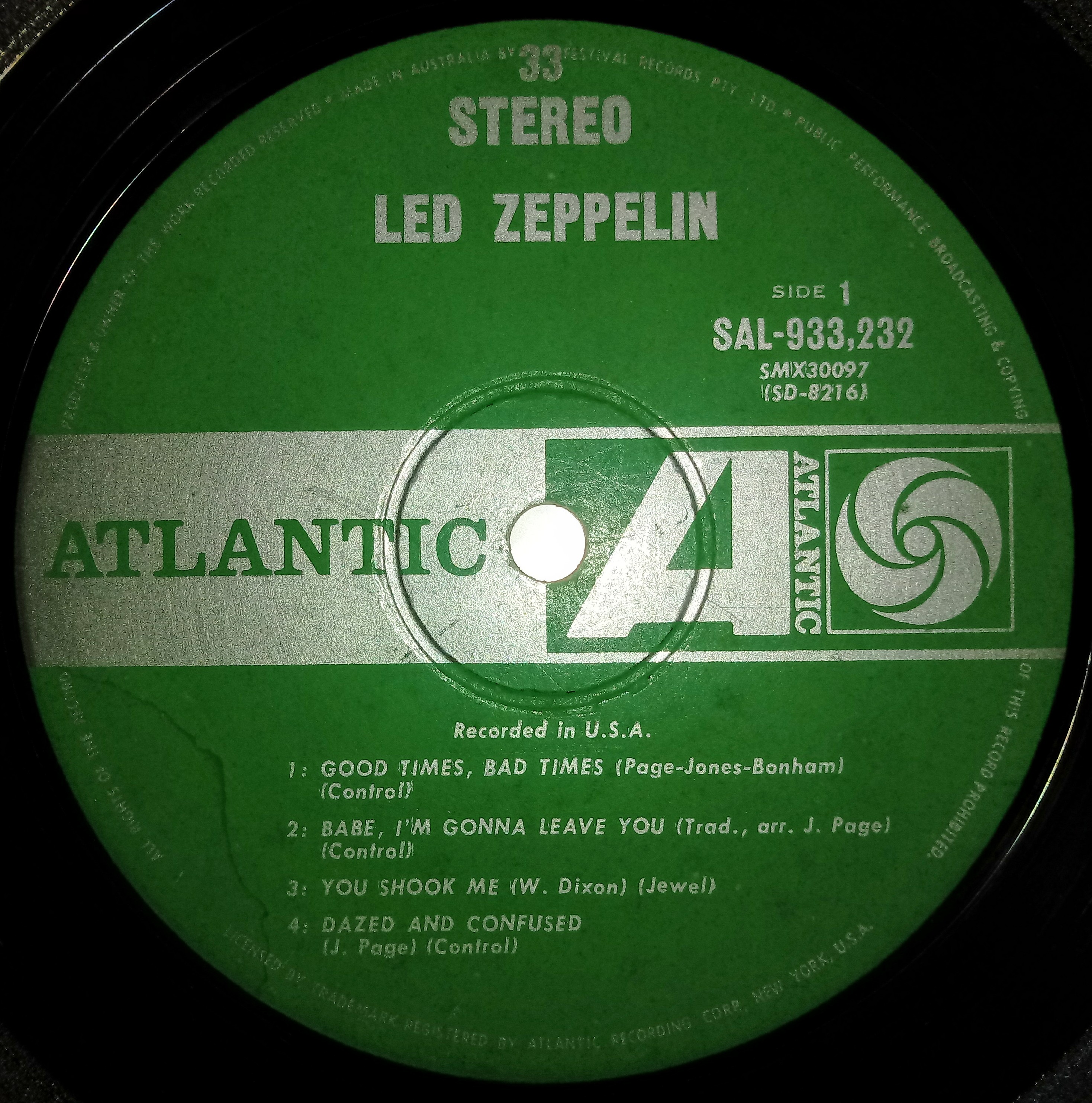 Collecting Australian Pressings of Led Zeppelin 1 Sonic Archaeology